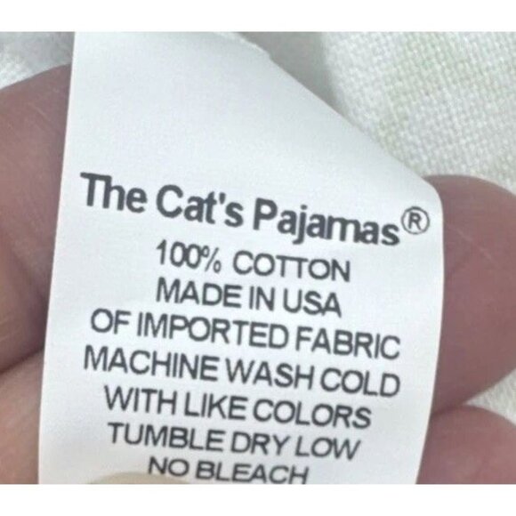 THE CAT'S PAJAMAS Womens Retro Owl Mushroom Rabbit FLANNEL PAJAMA SET Sz M NEW - Picture 14 of 16